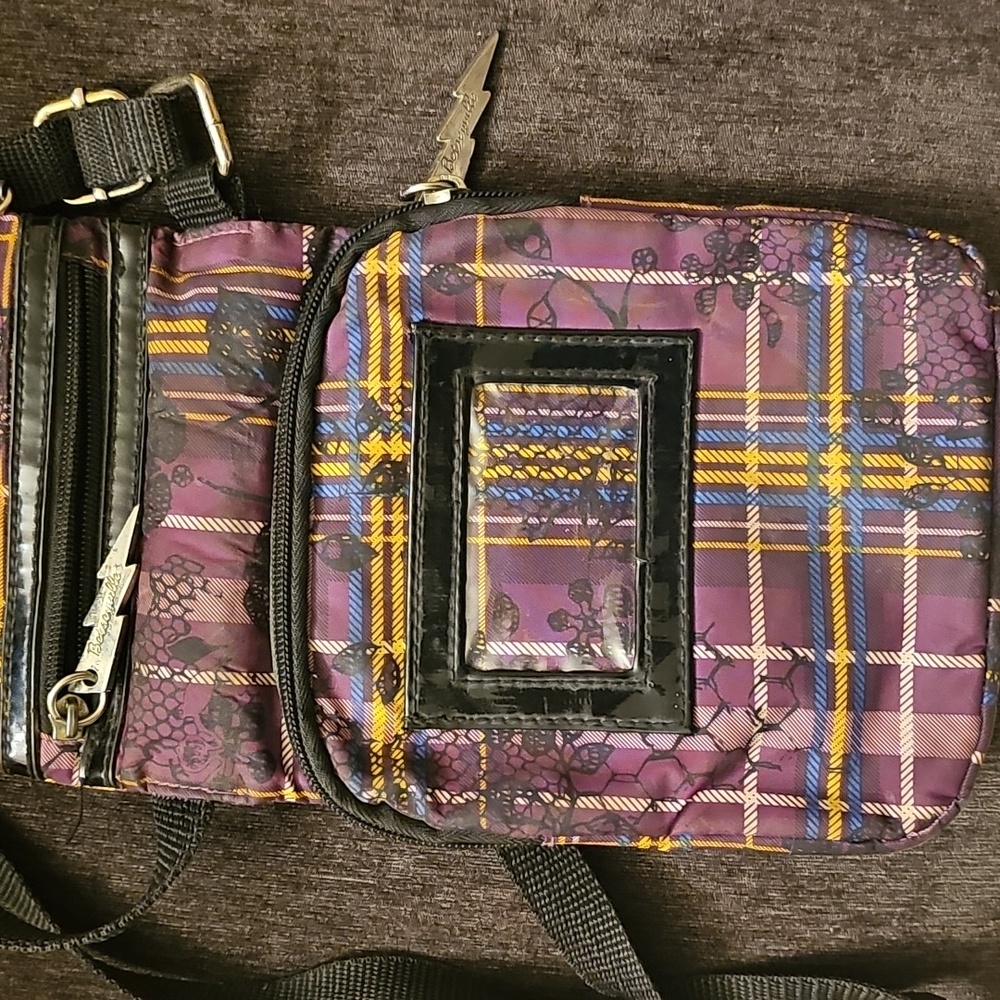 Vintage Betsey Johnson Betseyville Plaid Crossbody Bag - Picture 10 of 12